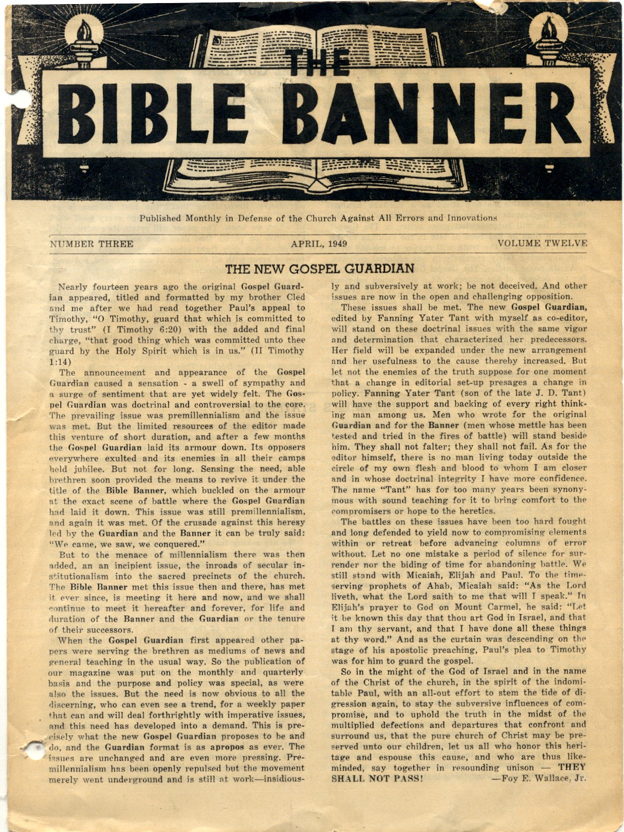 Bible Banner Original: Vol.12 No.3 Pg.1