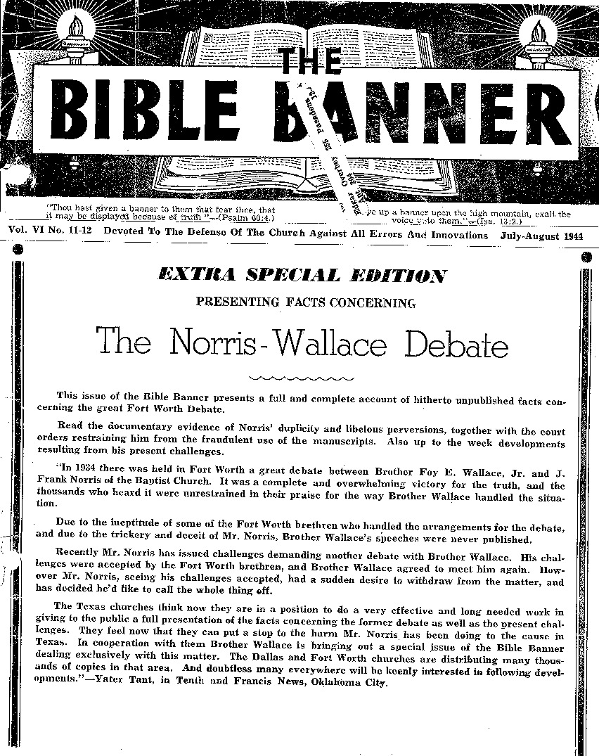 Bible Banner Original: Vol.6 No.13 Pg.1