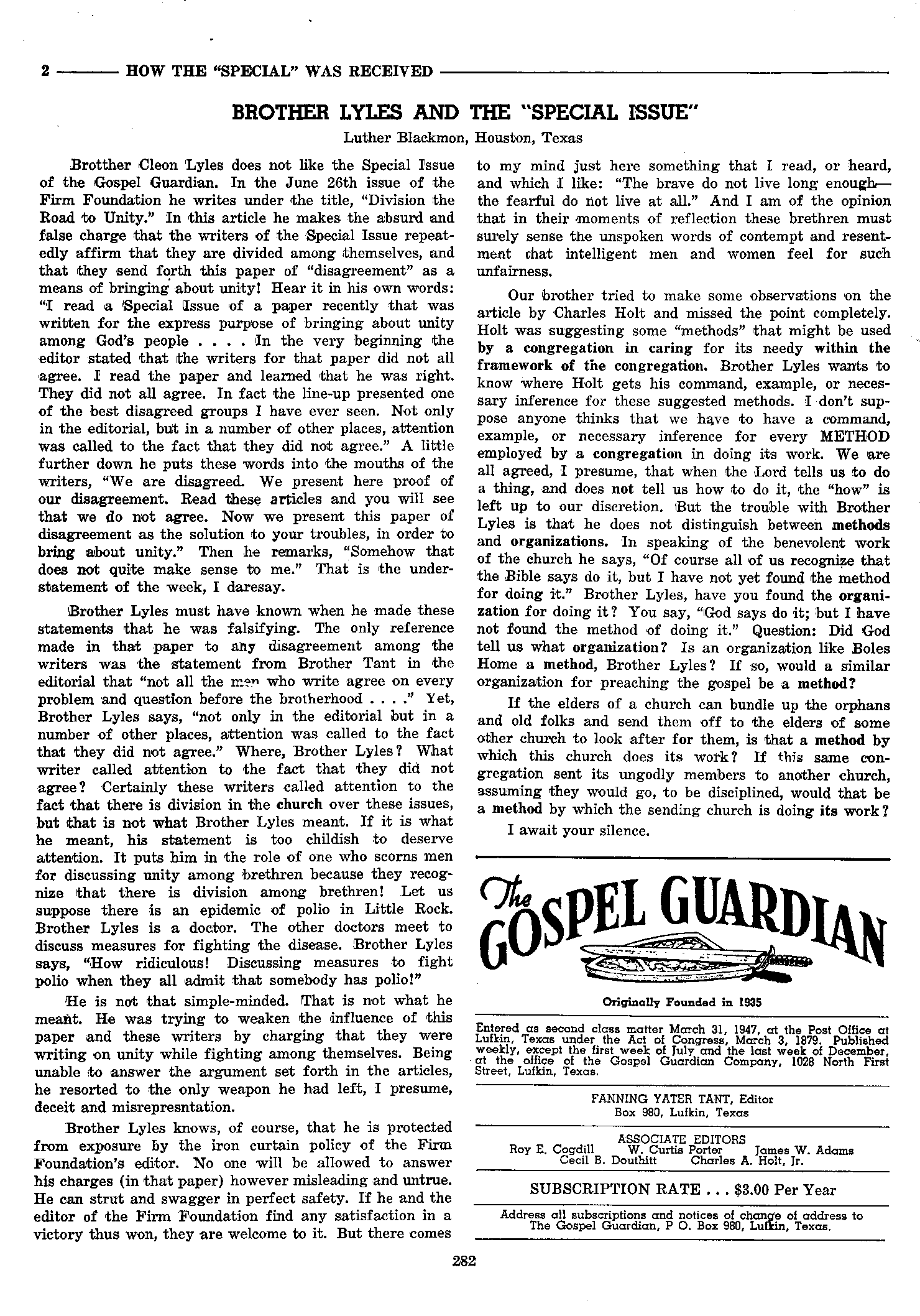 Gospel Guardian Original: Vol.8 No.18 Pg.2