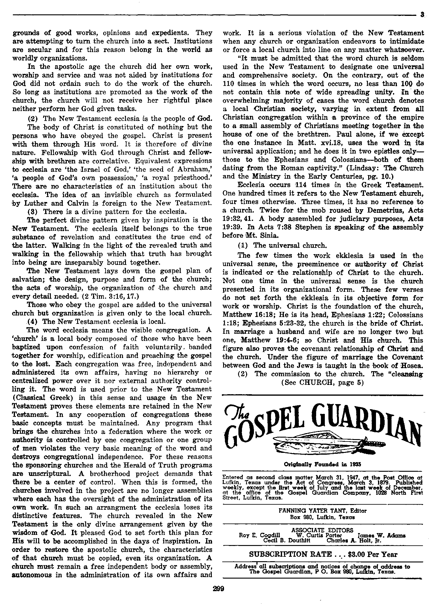 Gospel Guardian Original: Vol.8 No.19 Pg.3