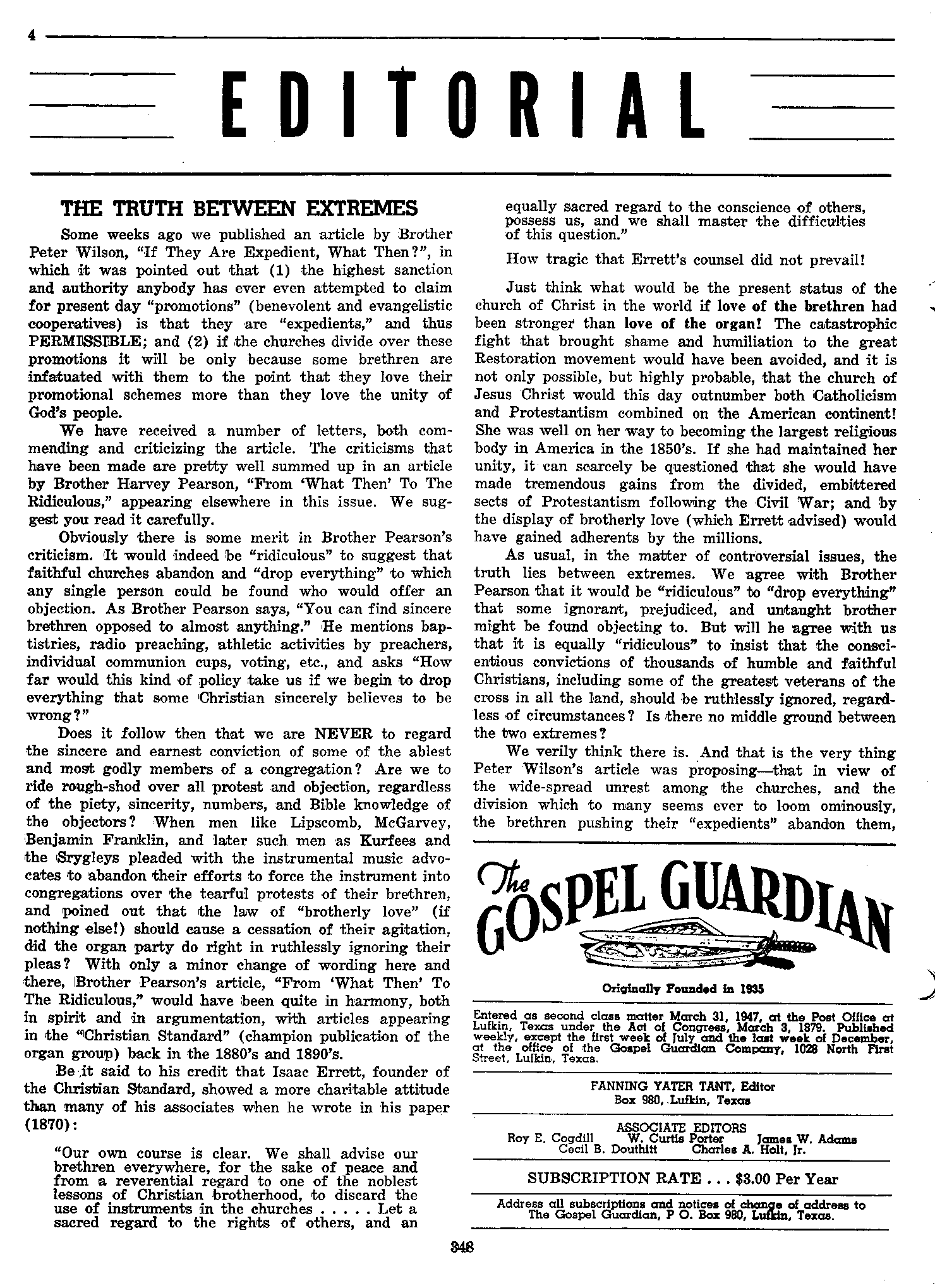 Gospel Guardian Original: Vol.8 No.22 Pg.4